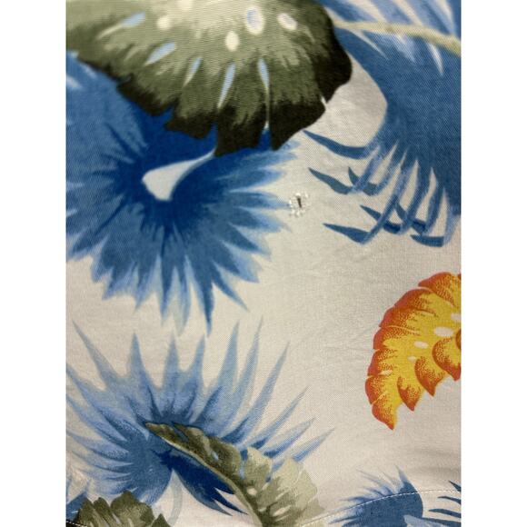 Nautica 100% Rayon Men’s Hawaiian Button Down Shirt, L - Picture 4 of 7